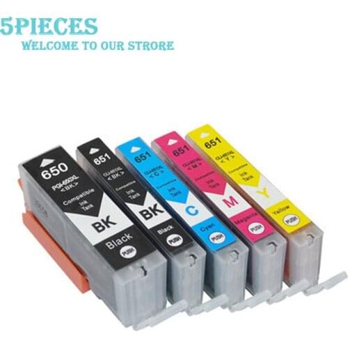 LuoCai PGI-650 CLI-651 Compatible Ink Cartridges For Canon PIXMA IP7260 MG5460 MX726 MX926 MG6460 MG5560 PGI650 CLI651 printers