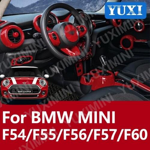 Car Interior Modification Stickers For BMW MINI ONE COOPER S JCW F54 F55 F56 F57 F60 COUNTRYMAN ABS Plastic Modeling Decorative