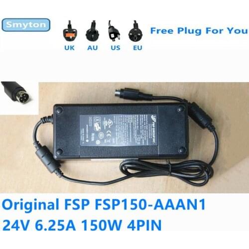 Original FSP FSP150-AAAN1 24V 6.25A 150W 4pin AC Power Adapter Charger For 1PLUS WQ300PHOTO II MONITOR Laptop Adapter Charger