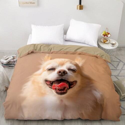 3D Duvet cover Quilt/Blanket/Comfortable Case Luxury Bedding 135 140x200 150x200 220x240 200x220 for Home animal dog laugh