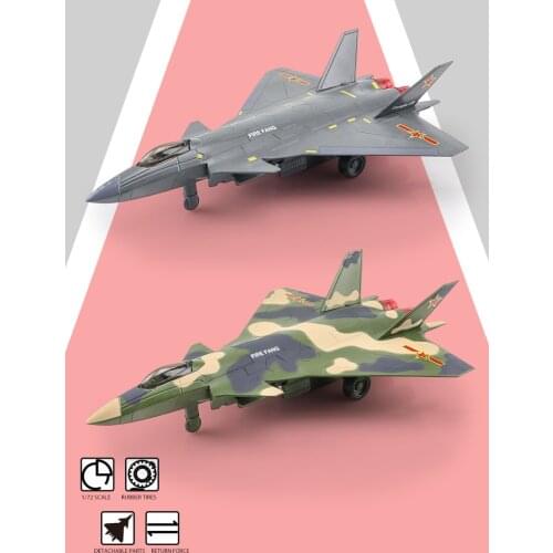 Fifth-Generation Jet Fighter J-20 1:72 Alloy Airplane Toy For Children Military Model Simulation Exquisite Diecasts Toy Vehicles