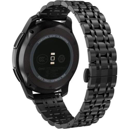 22mm huawei watch gt strap for samsung galaxy watch 46mm Gear S3 Frontier amazfit GTR 47mm/pace/stratos band metal bracelet