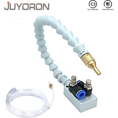 Mist Coolant Lubrication Spray With Throttle Valve Machine Metal Cutting Engraving Cooling 8mm Air Pipe CNC Lathe Milling Drill