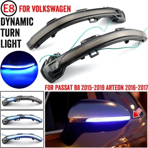 Dynamic Blinker LED Turn Signal Lamp For VW Passat B8 Variant Arteon 2015-2020 Light Mirror Indicator Sequential
