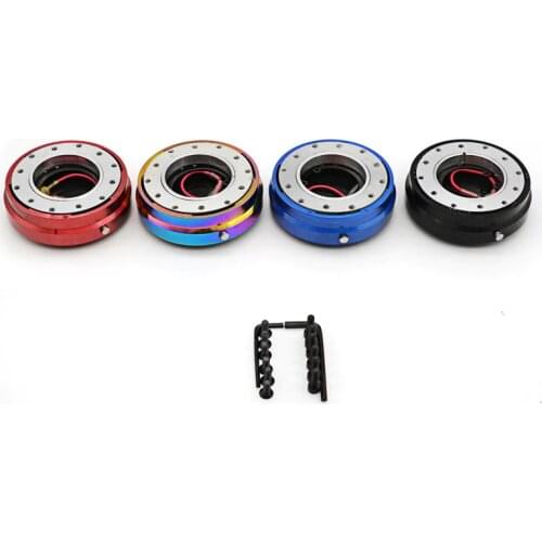 Thin Version 6 Hole Steering Wheel Quick Release Hub Adapter Snap Off Boss kit