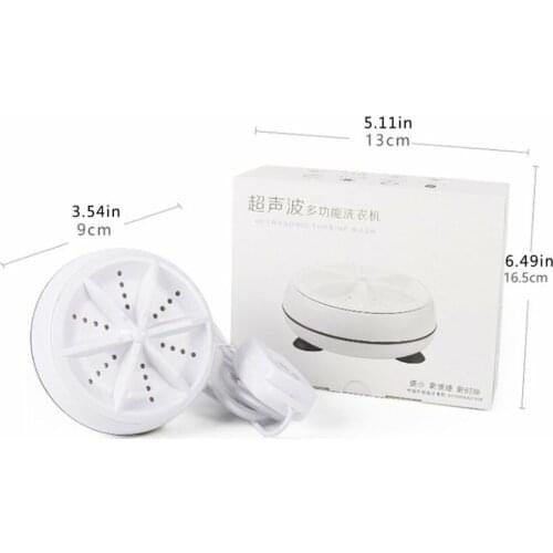Ultrasonic Turbo Washing Machine Portable Travel Washer Air Bubble And Rotating Mini Washing Machine