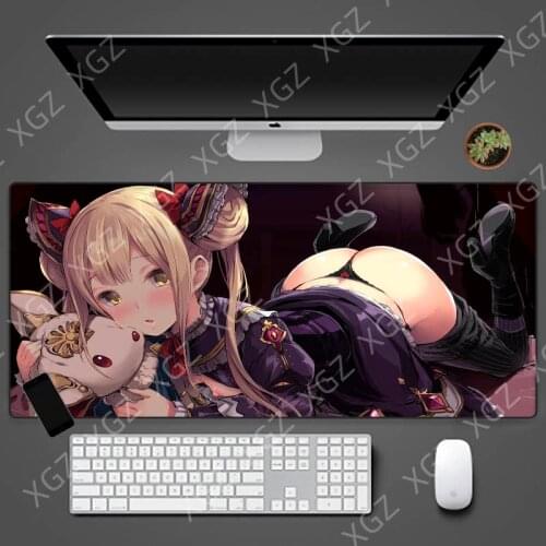 XGZ XXL Sexy Ass Girl Cartoon Mouse Pad Anime Notbook Computer Overlock Edge Big Gaming Gamer To Laptop Speed Keyboard Mouse Mat
