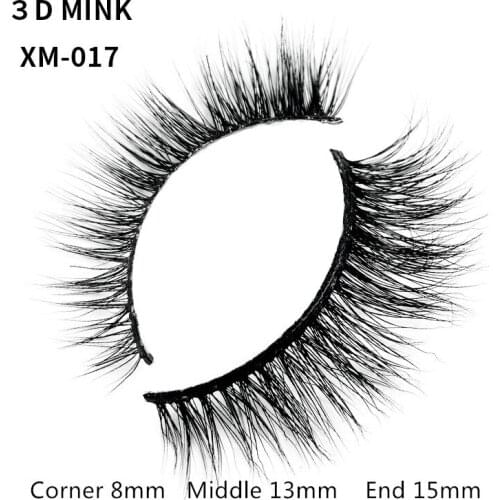 1 Pair New Natural False Eyelashes Fake Long Makeup 3D Mink Lashes Extension Eyelash Mink Eyelashes for Beauty