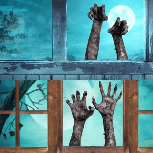 1pc Removable Wall Stickers Halloween horror 3D Devils Hand Decoration Wall Stickers Room Party Decoration Decal