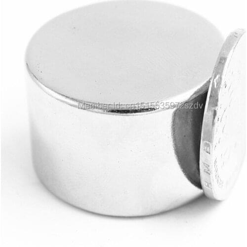 1pcs Strong Round Dia 40mm x 15mm N35 Rare Earth Neodymium Magnet Art Craft Fridge 40x15mm