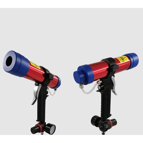 300ml Adjustable Cartridge Pneumatic Cartridge Applicator with Air Pressure Regulator Paint & Decorating Air Glass Caulking Gun