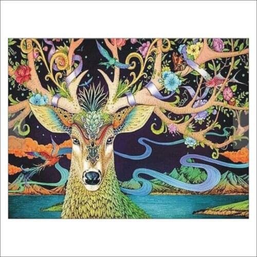 5D animal diamond painting sika deer full diamond cross stitch home square diamond embroidery home diamond painting set T234