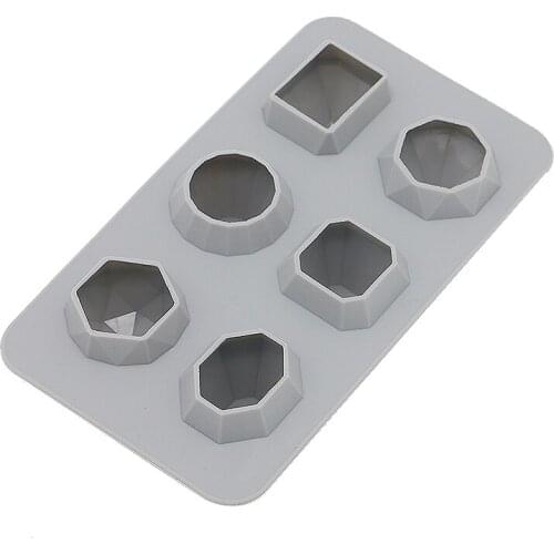 6 Cell Silicone Ice Cube Mould Tray Cubes Bar Party Cake Mold Chocolate Pudding Mold Kitchen Cake Ice Lattice Tools