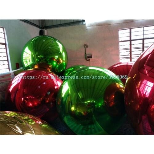Large inflatable mirror ball for commercial advertising, available in a variety of colors and sizes
