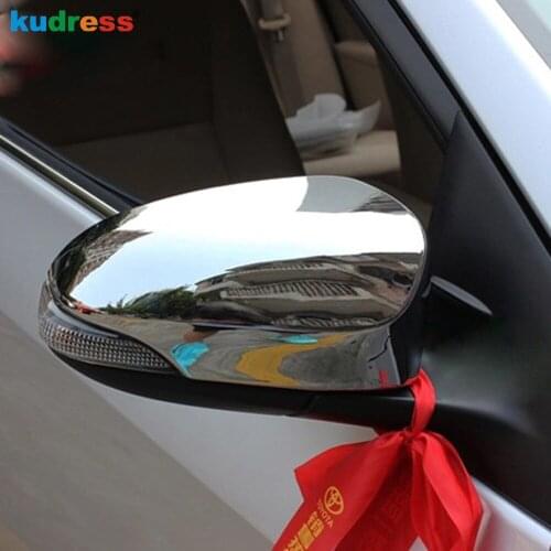 For Toyota Corolla 2013 2014 Chrome Side Door Rearview Mirror Cover Trim Rear View Mirrors Frame Covers Car Styling Accessories