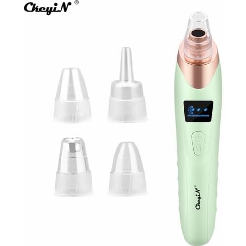 Electric Blackhead Remover Vacuum Suction Face T Zone Pore Acne Pimple Cleaner Facial Diamond Cleaning Beauty Device LED Display