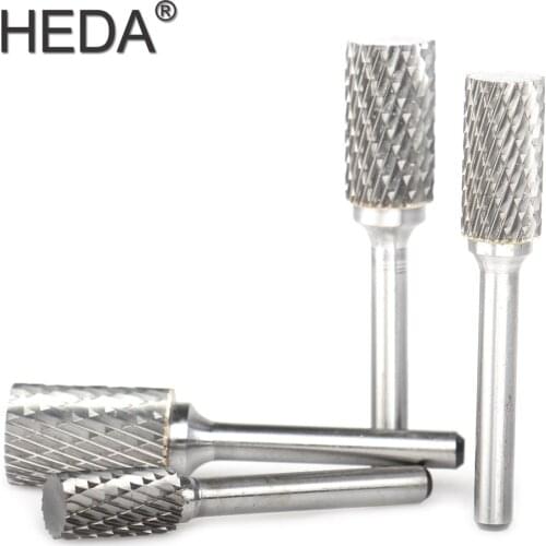 Free Shipping AX-series Double-cut Tungsten Carbide Rotary Files Cutter CNC Engraving For Woodworking Metal Grinding Round Shank