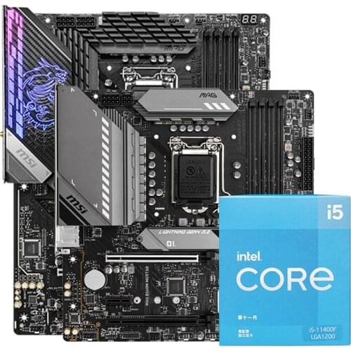 Intel/Intel i5 11400F/11600K/11600KF boxed with MSI MSI H510 B560 Z590 gaming motherboard CPU set