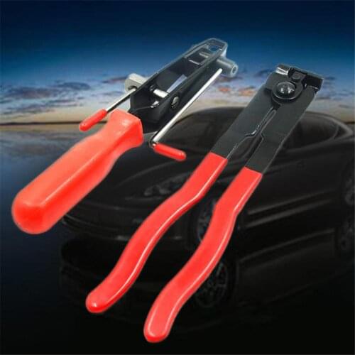 Car Repair Tool 2Pcs CV Clamp Joint Boot Clamp Pliers Tool Set Seal Cartridge Crimps Flattens Clamp Strip Cutter Kit