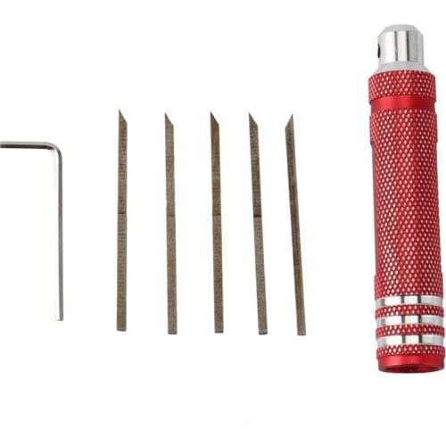 Model Scriber with Blade for Gundam Resin Carved Scribe Line Hobby Cutting Tool Chisel+Blade for RC Model DIY ​Repair