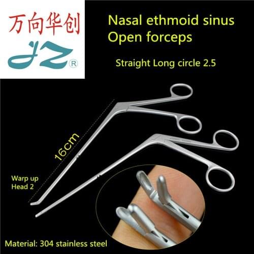 Jz ENT Surgical Instrument medical Nasopharynx polyp forcep cavidade Nasal tissue Surgery forcep Open nose ethmoid sinus forceps