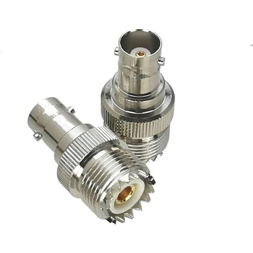 1Pcs UHF SO239 SO-239 Female Jack to BNC Female Jack RF coaxial Adapter Connector