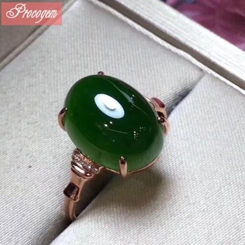 Natural Jasper Rings 12mmx16mm Genuine Gemstone Big Women Men Unisex Rings for party 925 Sterling silve New fine Jewelry #191