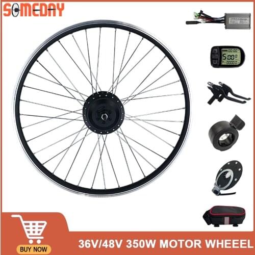 36V350W 48V350W Electric Bicycle Conversion Kit Front Rear Brushless Gear Hub Motor Wheel 16"20"24"26"27.5"28"29"700C Ebike Kit
