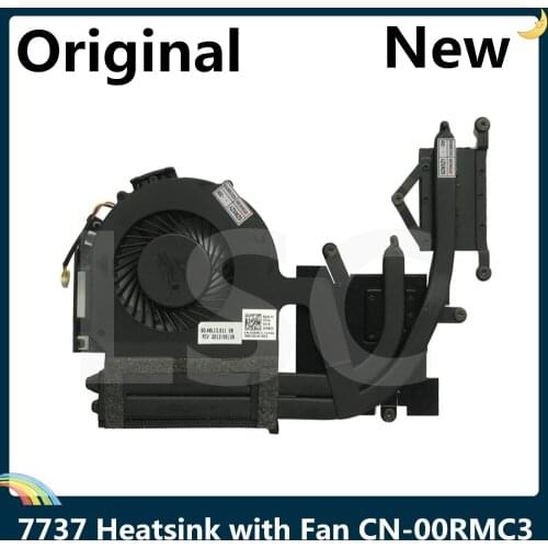 LSC New Original For Dell Inspiron 7737 Laptop CPU Cooling Heatsink With Fan CN-00RMC3 00RMC3 0RMC3 DFS200005020T