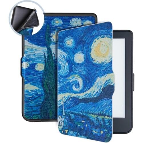 Magnetic Case for Kobo Clara HD 6 Inch Ereader Soft TPU Funda for Kobo ebooks N249 PU Leather Capa Protective Auto Sleep Cover