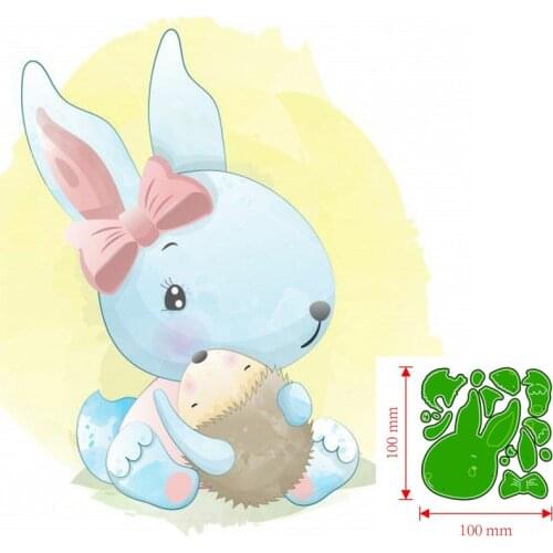 Metal Cutting Dies Animal rabbit hedgehog Scrapbooking Paper Cards Decorative Craft Embossing