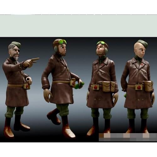 1/35 Flight Ready, Resin Model Soldier GK, military themes, Unassembled and unpainted kit