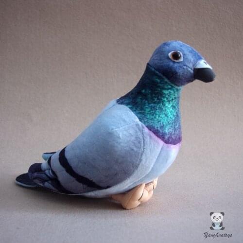 Soft Gray Pigeon Stuffed Plush Dolls Toys For Children Birthday Gifts Lovely Animals Model Girlfriend Present High Quality