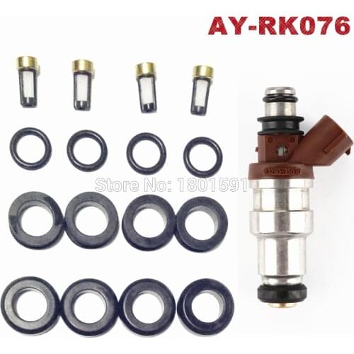 4set Fuel Injector Repair Kit Service Kit For Toyota 4Runner Tacoma T100 2.7L 23209-79095 2325075050 replacement (AY-RK076)