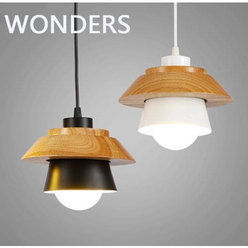 American Country Style wood Pendant Light Suspension Luminaire Decoration Hanging Lamp for bar shop coffee dining room light