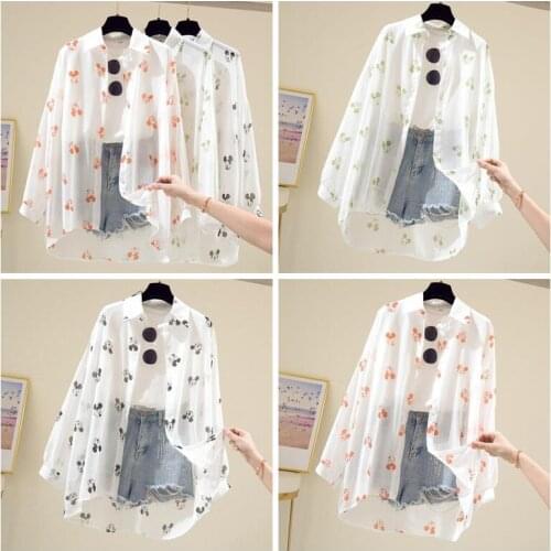 Disney Mickey Cartoon Womens Shirt Summer Lightweight Breathable Sunscreen Clothes Harajuku Style Korean Wild Cardigan Cardigan