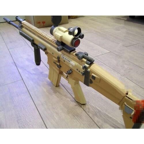 1:1 US FN SCAR-L Assault Sniper Rifle Pistol Submachine Shot gun Paper Model Kit