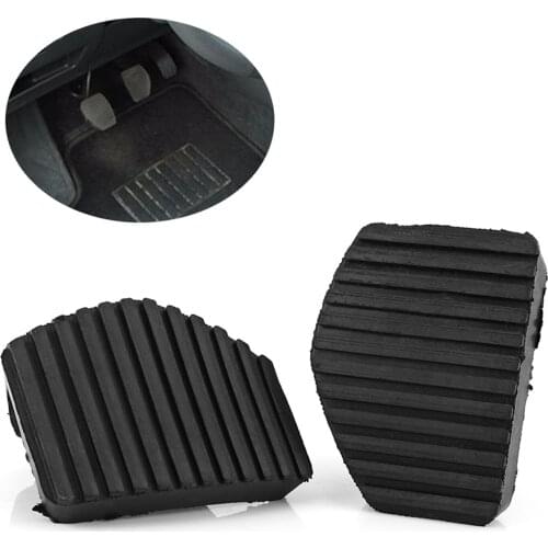 1 Pair Black Clutch Brake Pedal Rubber Cover Brake Pedal Rubber Pad Cover For Peugeot/Citroen 1007 207 208 301 C3 C4 C5 C6 C8