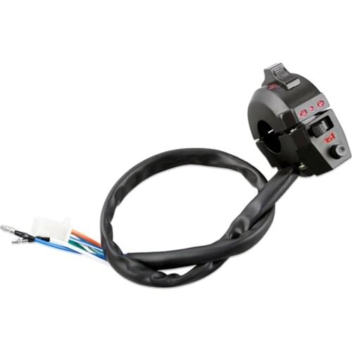 Handlebar Switch Block Lever Headlight Indicator Horn For Honda CG125 Black
