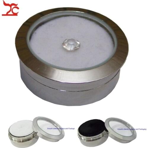 Big sale 50Pcs Metal Jewelry Display Box Gem Diamond Storage Box with DoubleSide Usage Sponge Bead/Stud Earring Display Box