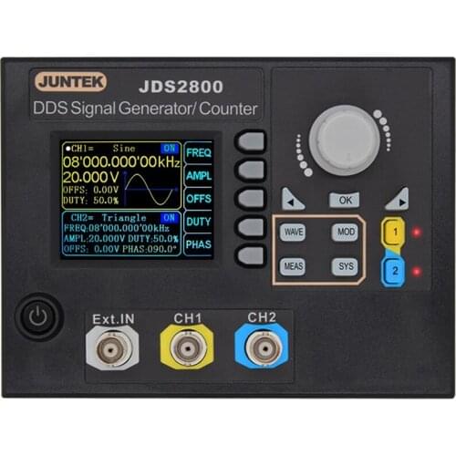 JUNTEK JDS2800 15MHZ Digital Dual-channel DDS Digital Synthesis Function Arbitrary Waveform Generator