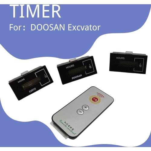 For DOOSAN DAEWOO DH DX Excavator Time Remote Hour Meter With Control Timer Diesel Petrol Engine Excavator Spare Parts