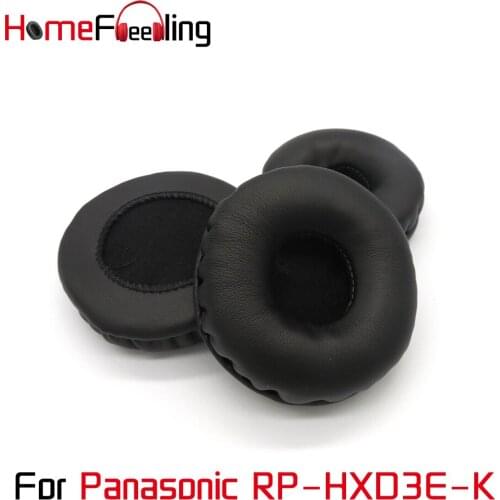 Homefeeling Ear Pads for Panasonic RP-HXD3E-K Headphones Super Soft Velour Ear Cushions Sheepskin Leather Earpads Replacement