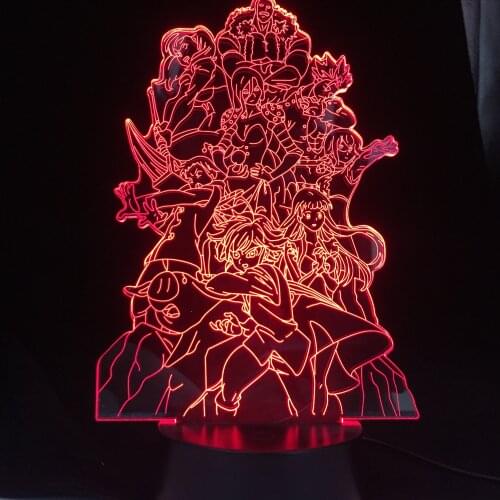 Kakashi Sasuke Sakura Japanese Manga Anime Friendship Comic Sensor Lamp nightlight 3d Lamp Newest Led Night Light Cartoon kids