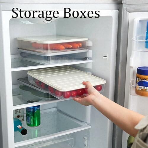 Refrigerator Food Storage Boxes Grain Sealed Container Dinnerware Spices Case High Quality