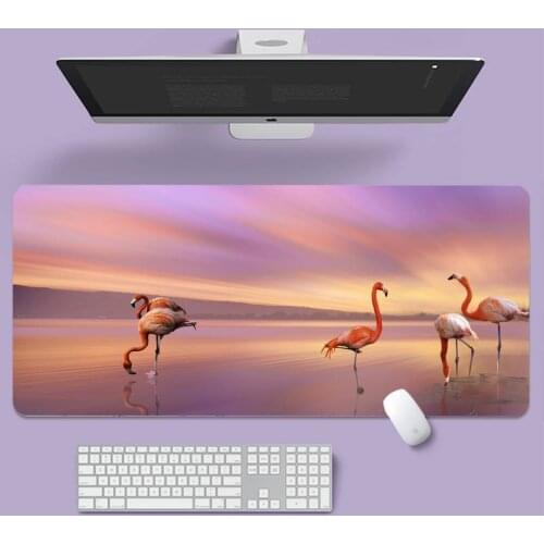Flamingo Beautiful Anime Mouse Mat Large gaming laptop XL non-slip rubber office computer mouse pad