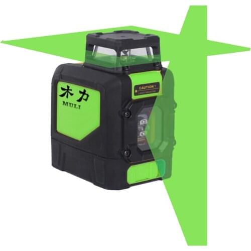German LD green light 5-wire spirit level 360 degree horizontal line 1 vertical line Mini waterproof laser infrared construction