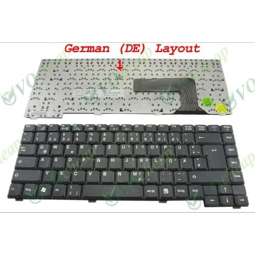 New Laptop keyboard FOR Fujitsu Amilo Pa1510 Pa2510 Pi1505 Pi1537 Pi1556 Pi2515 Black German DE Version - MP-02686D0-360HL