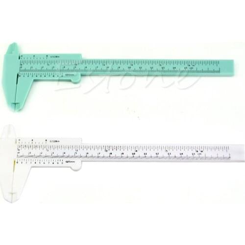 New 6Inch 150mm Plastic Ruler Sliding Gauge Vernier Caliper Jewelry Measuring