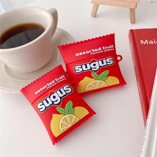 3D Funny Sugus Candy Shockproof Headphone Cover For Apple Airpods Pro Gen 2 1 Shockproof Solid Silicone Earphone Cases Funda